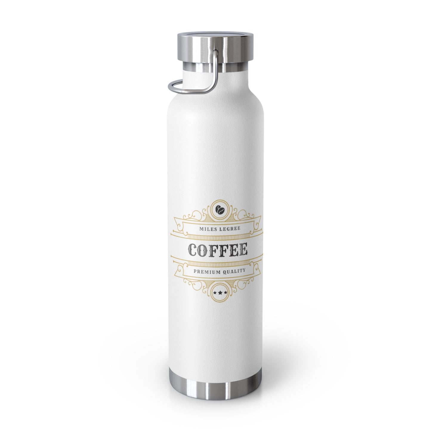 Stylish 22oz Copper Insulated Water Bottle – Perfect for Coffee Lovers & Outdoor Adventures