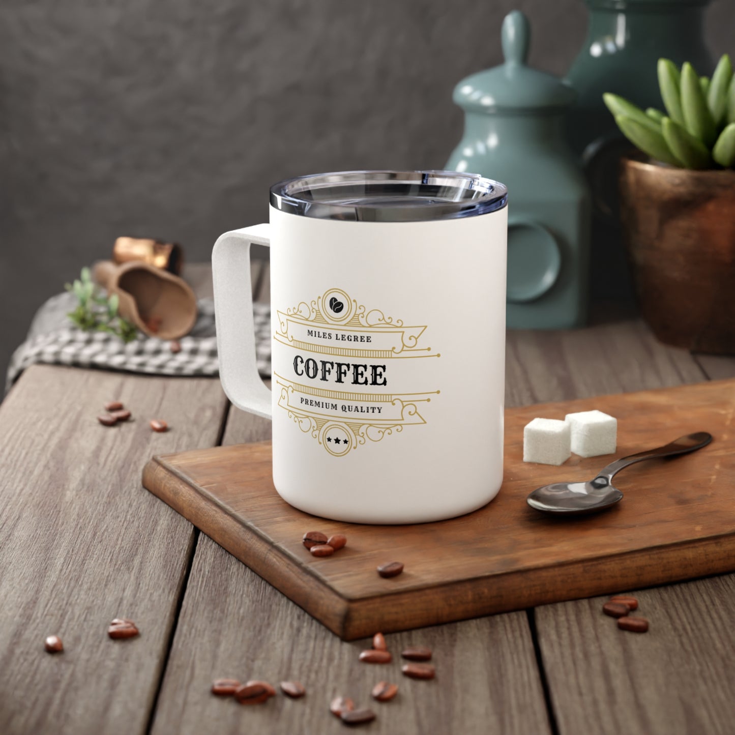 Elegant Insulated Coffee Mug - Perfect Gift for Coffee Lovers