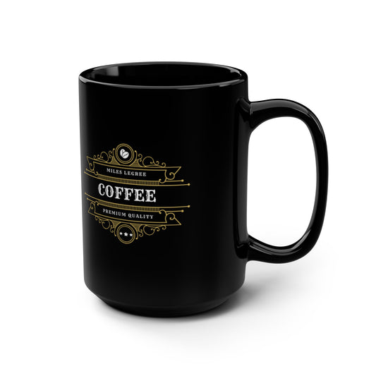 Elegant Black Coffee Mug - 15oz Premium Quality