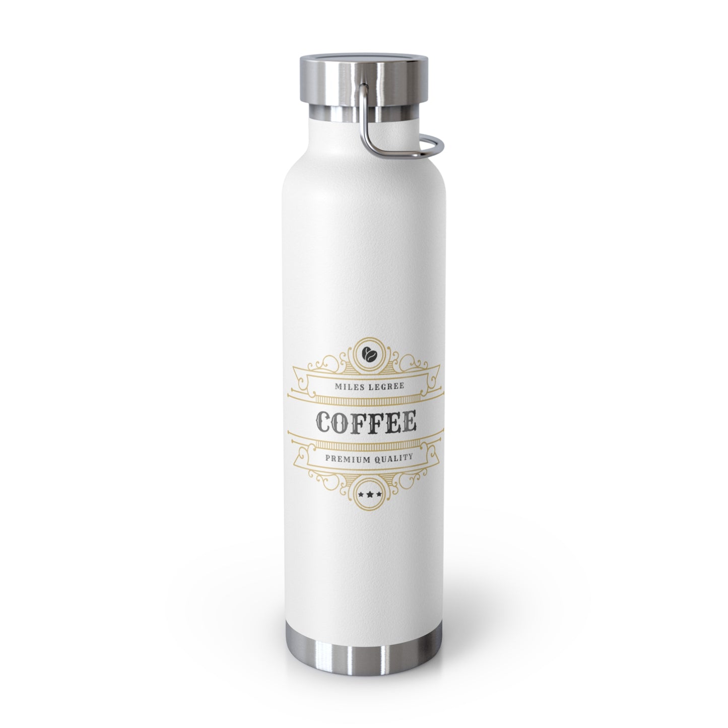 Stylish 22oz Copper Insulated Water Bottle – Perfect for Coffee Lovers & Outdoor Adventures